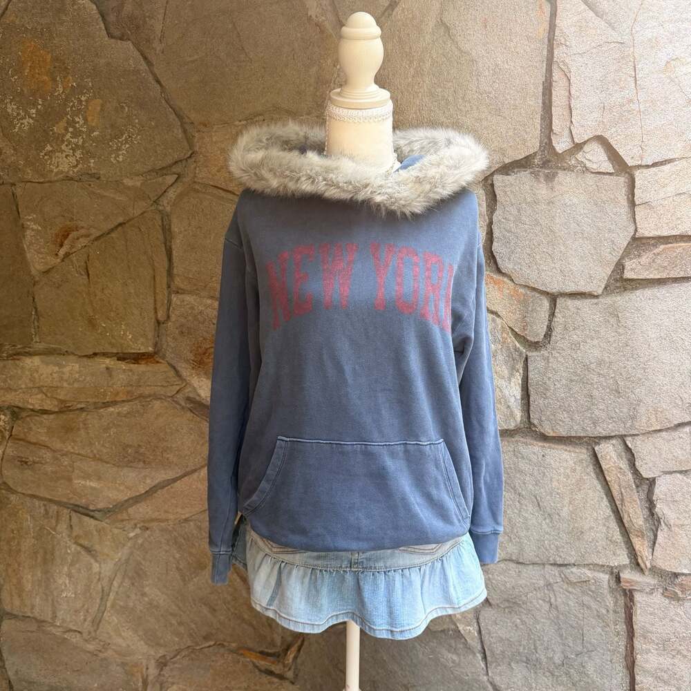 Faux Fur Hoodie Custom 1 of 1 Size XS